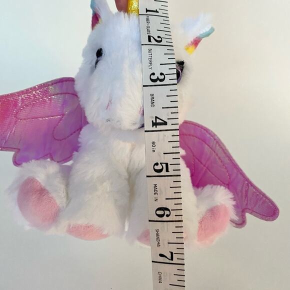 Barbie Pets Unicorn Pegasus Plush Pet With Rainbow Ears Pink Wings - Picture 6 of 9
